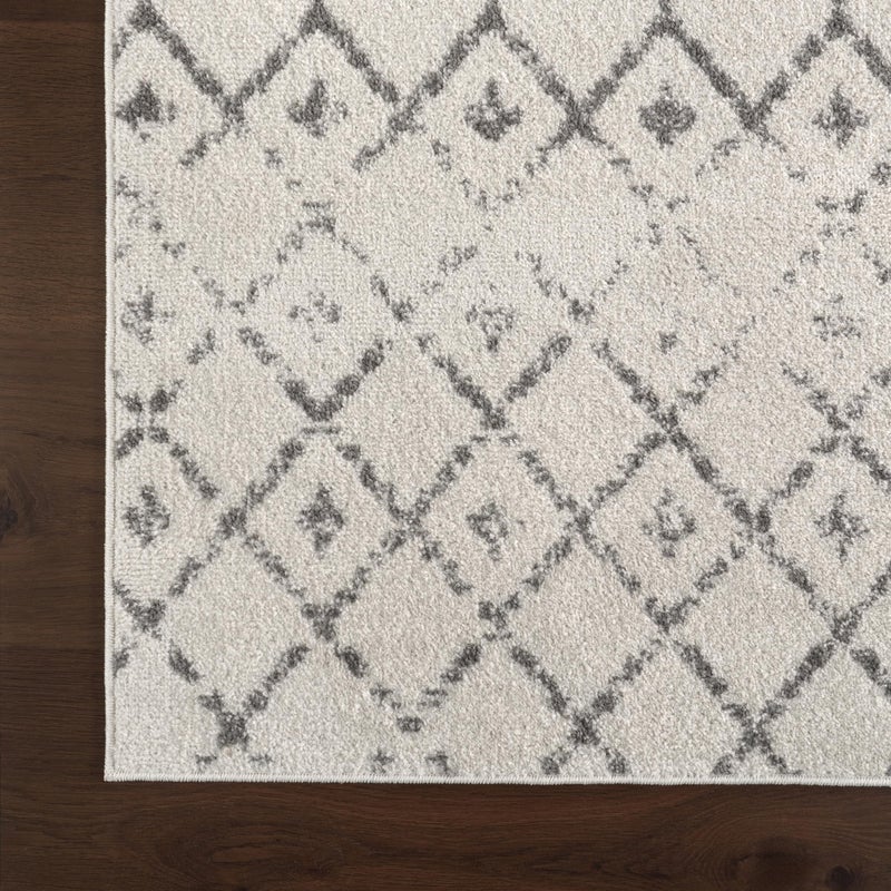 nuLOOM 2x16 Moroccan Blythe Area Rug, Grey, Faded Bohemian Design, Stain Resistant, For Bedroom, Dining Room, Living Room, Hallway, Office, Kitchen, Entryway - Image 3